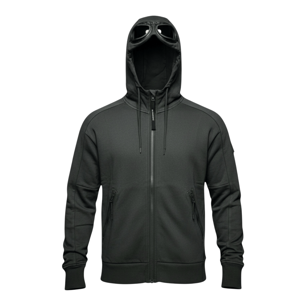 UNIT Hamburg - C.P. Company Goggle Jacket Fleece – Kapuzensweat - grau - C.P. Company