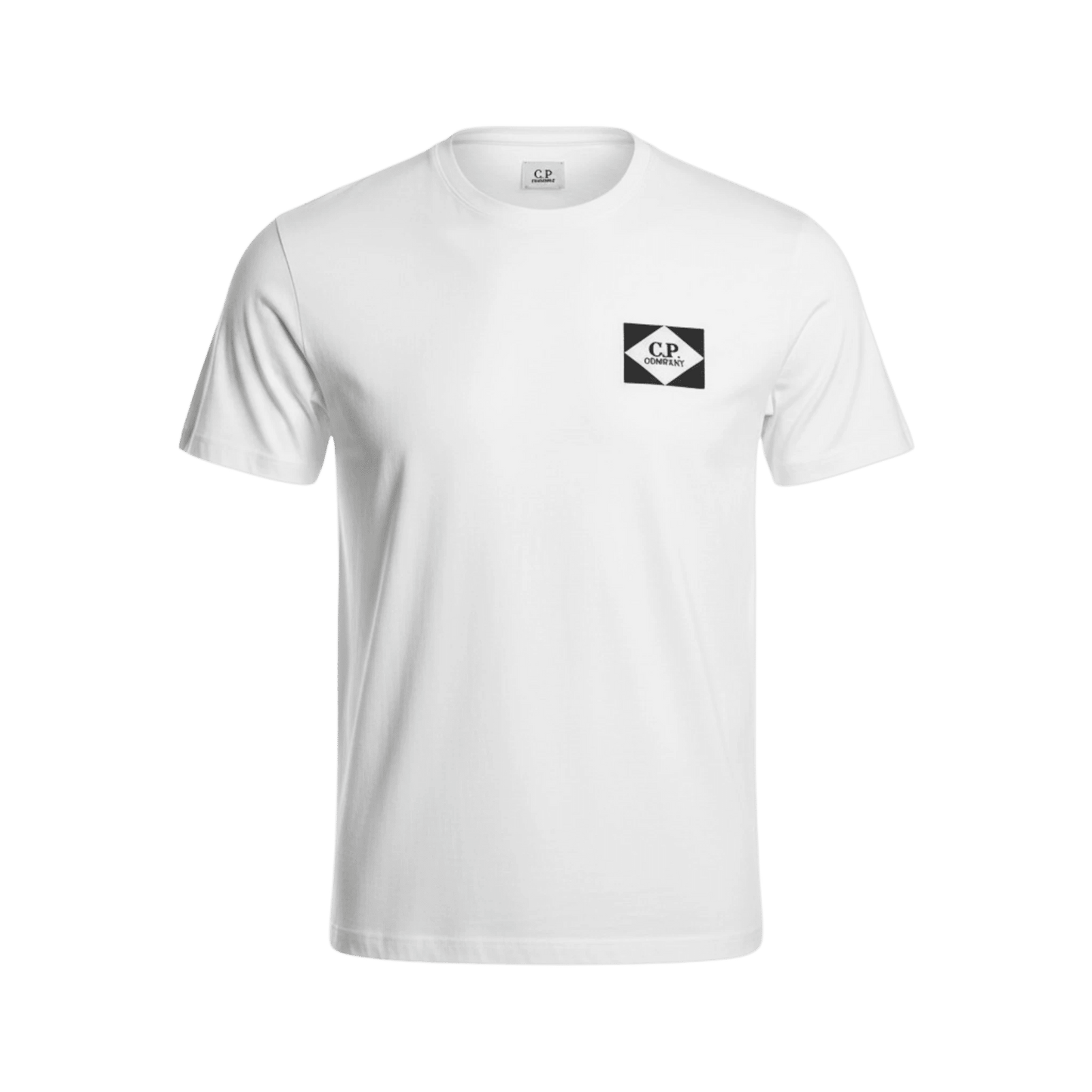 UNIT Hamburg - C.P. Company Jersey T‑Shirt Blue Print, weiß - C.P. Company