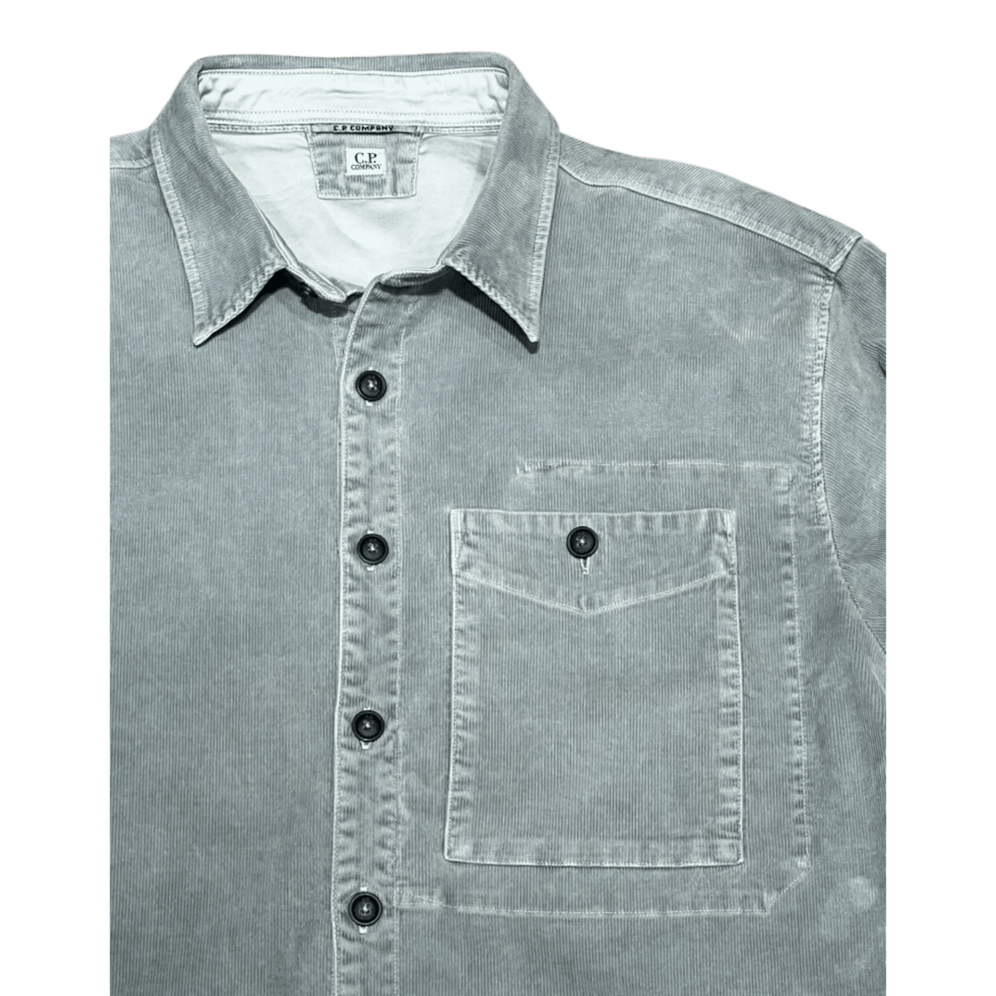 UNIT Hamburg - C.P. Company, Overshirt aus Cord in Flint Grey - C.P. Company