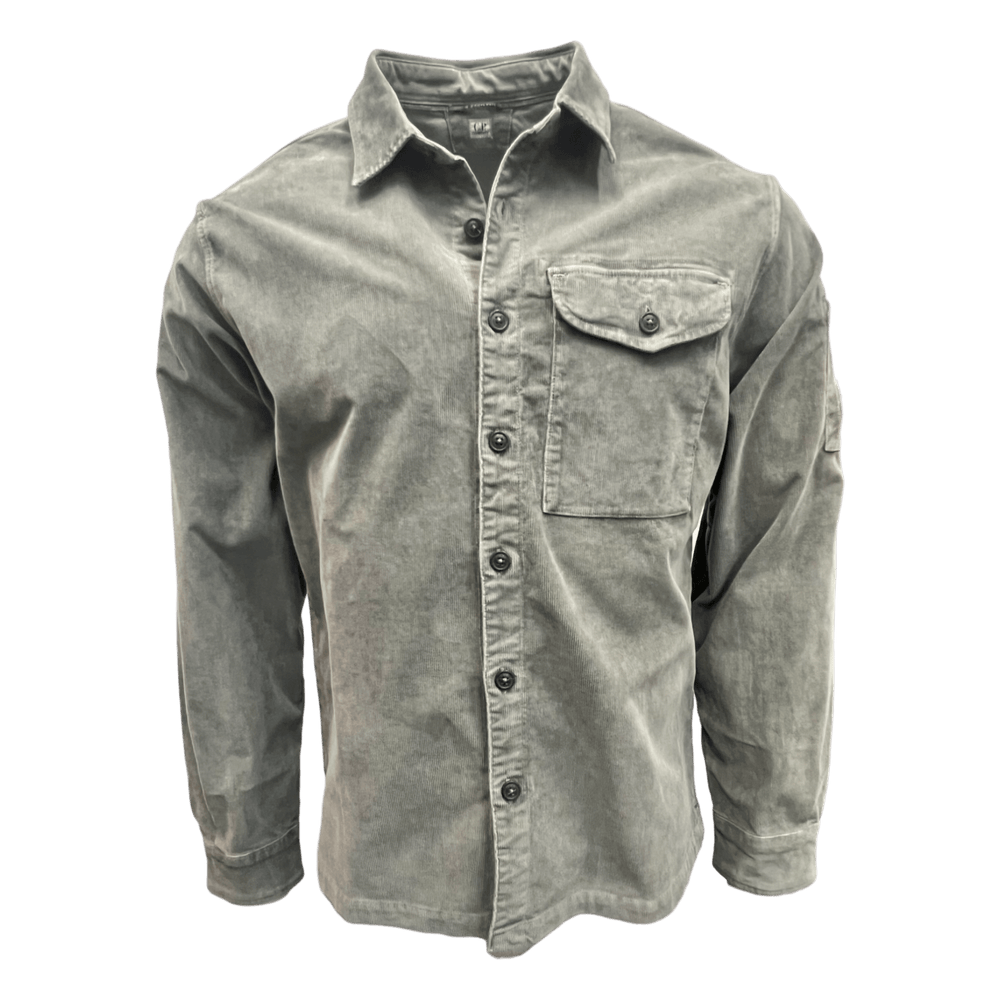 UNIT Hamburg - C.P. Company, OVERSHIRT CORDUROY, gunmetall - C.P. Company