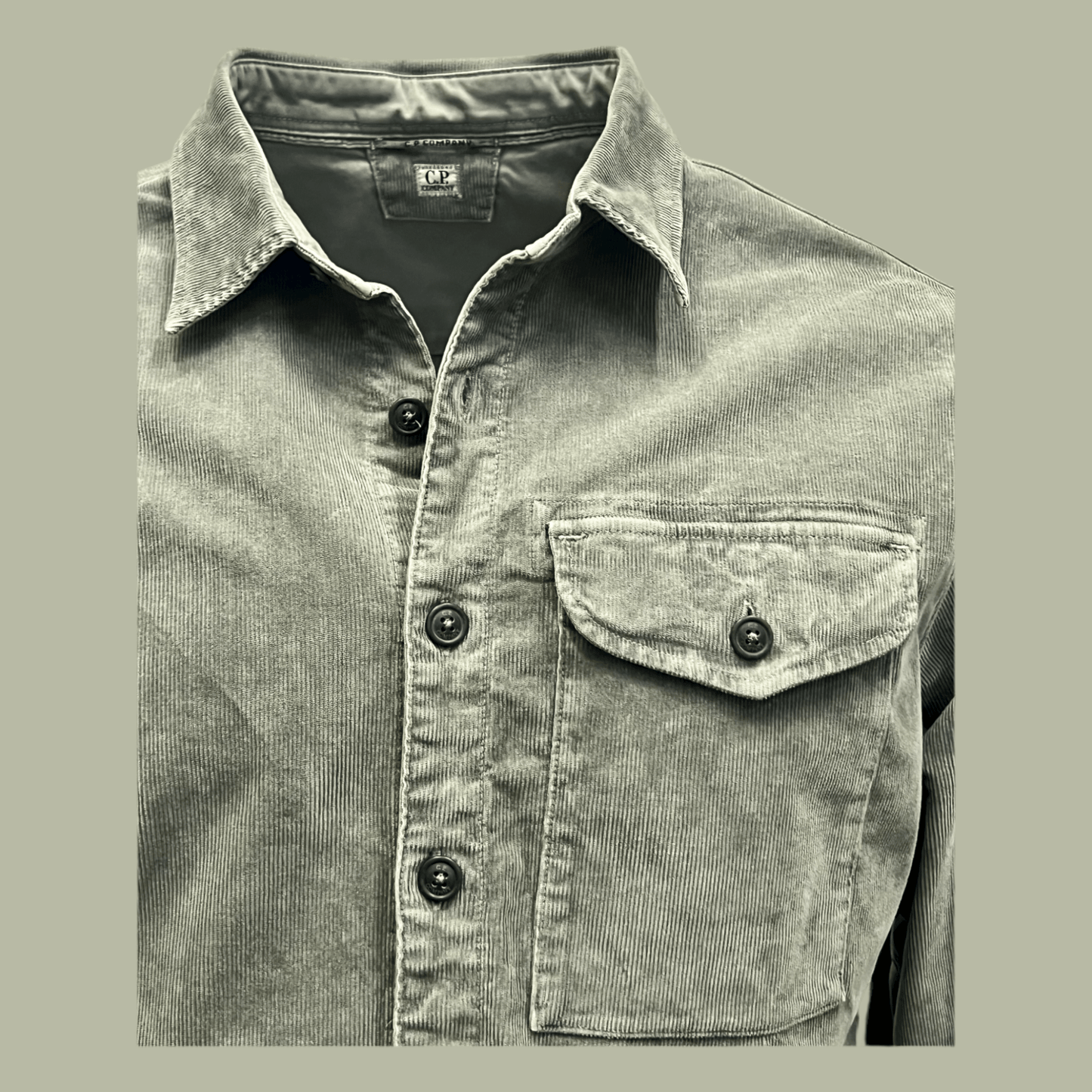 UNIT Hamburg - C.P. Company, OVERSHIRT CORDUROY, gunmetall - C.P. Company