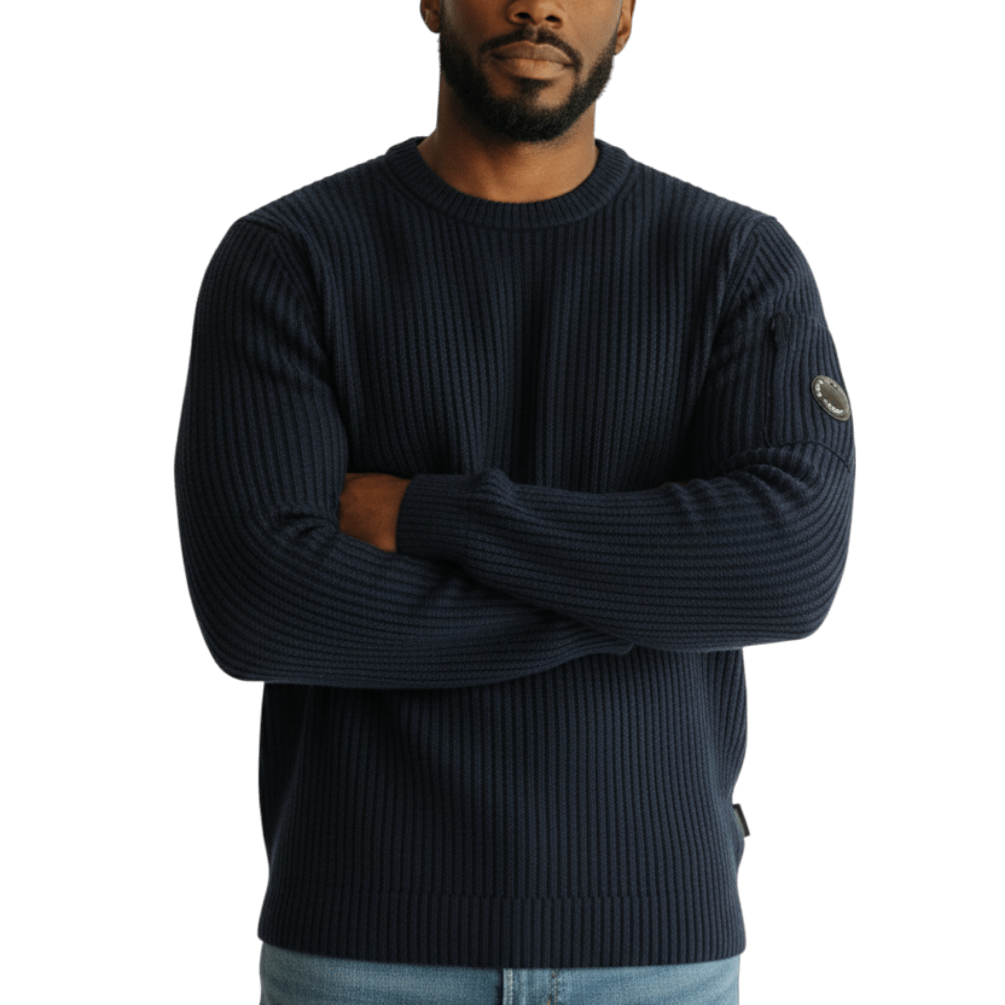 UNIT Hamburg - C.P. Company, Re - Wool Pullover – Merino Mix mit Lens Detail, navy - C.P. Company