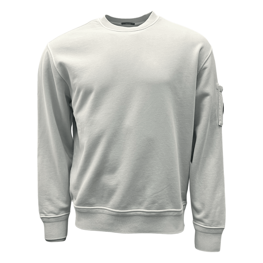 C.P. Company, resist Dyed Diagonal Sweatshirt, Rundhals grau - UNIT Hamburg