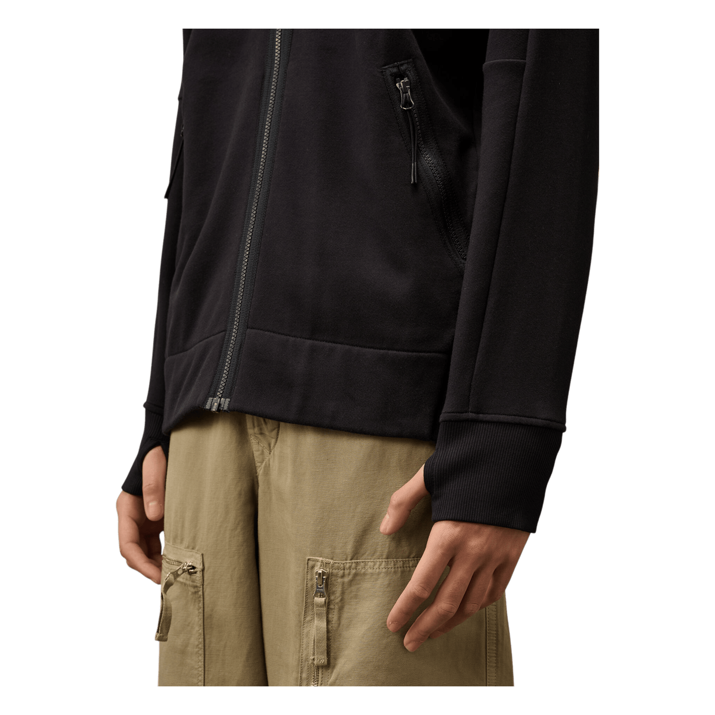 UNIT Hamburg - C.P. Company, Sweatjacke mit Kapuze und Goggle, navy - C.P. Company