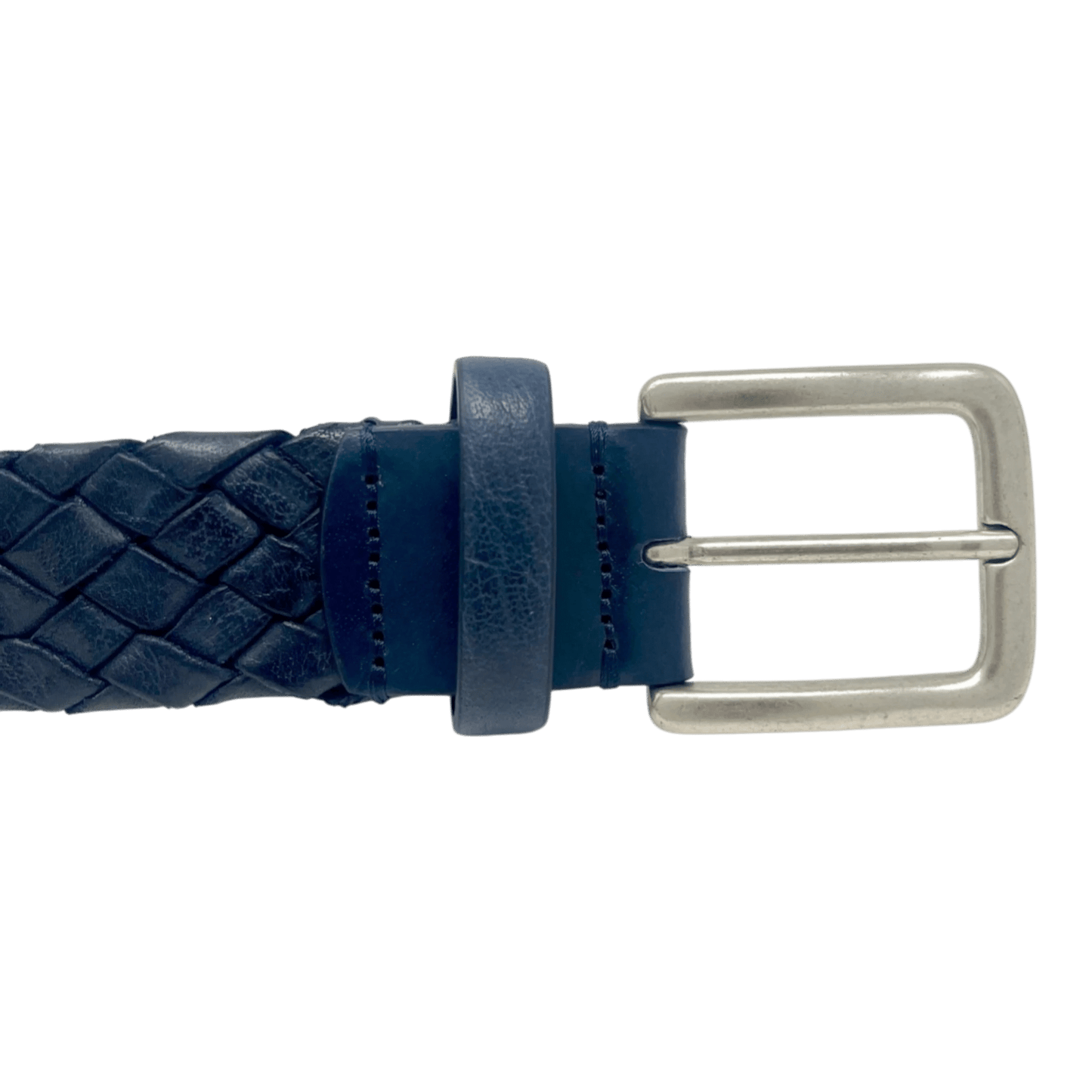 UNIT Hamburg - Fausto Colato Gürtel, Antilope geflochten, blau - Fausto Colato