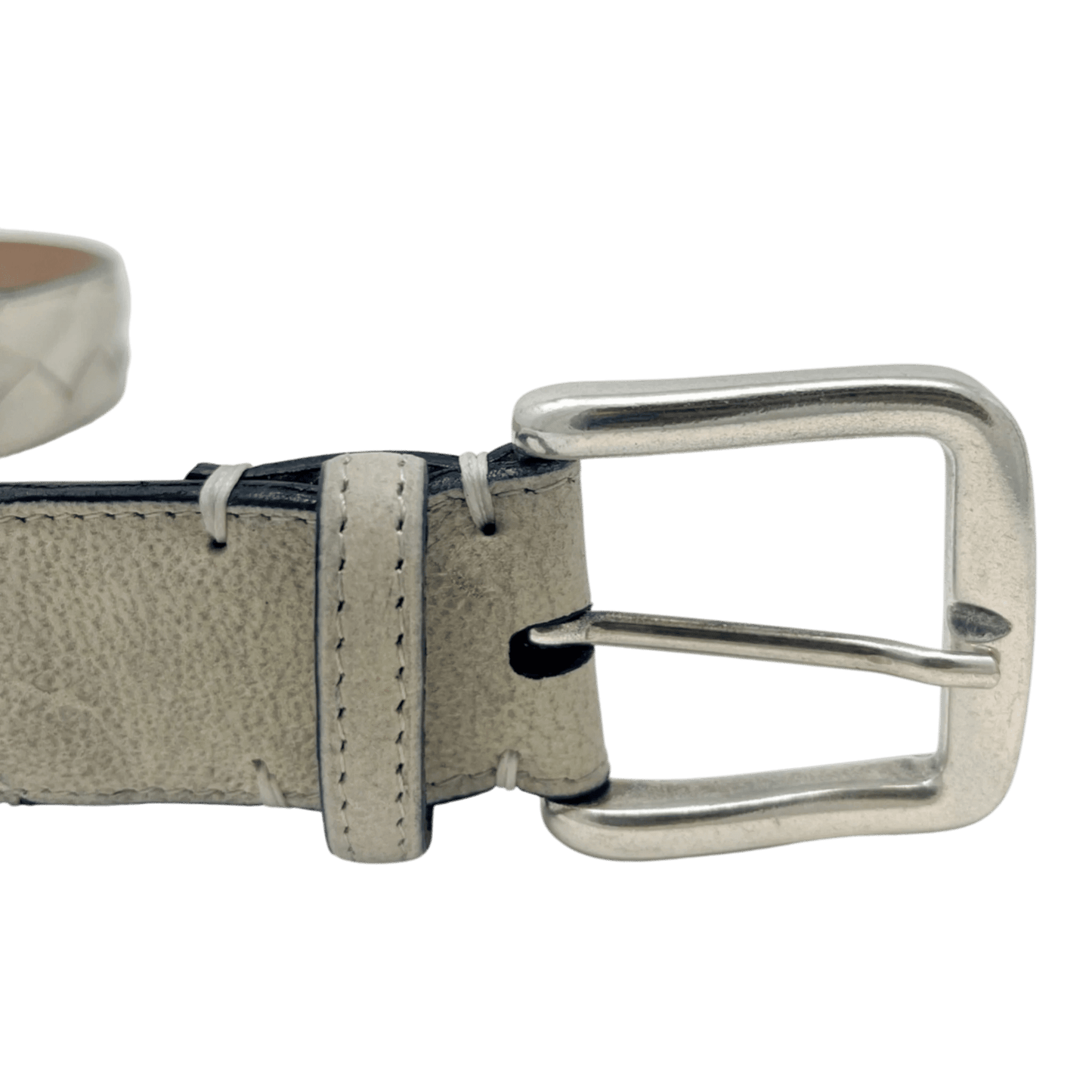 UNIT Hamburg - Fausto Colato Gürtel, Antilope geflochten, hellgrau natur - Fausto Colato