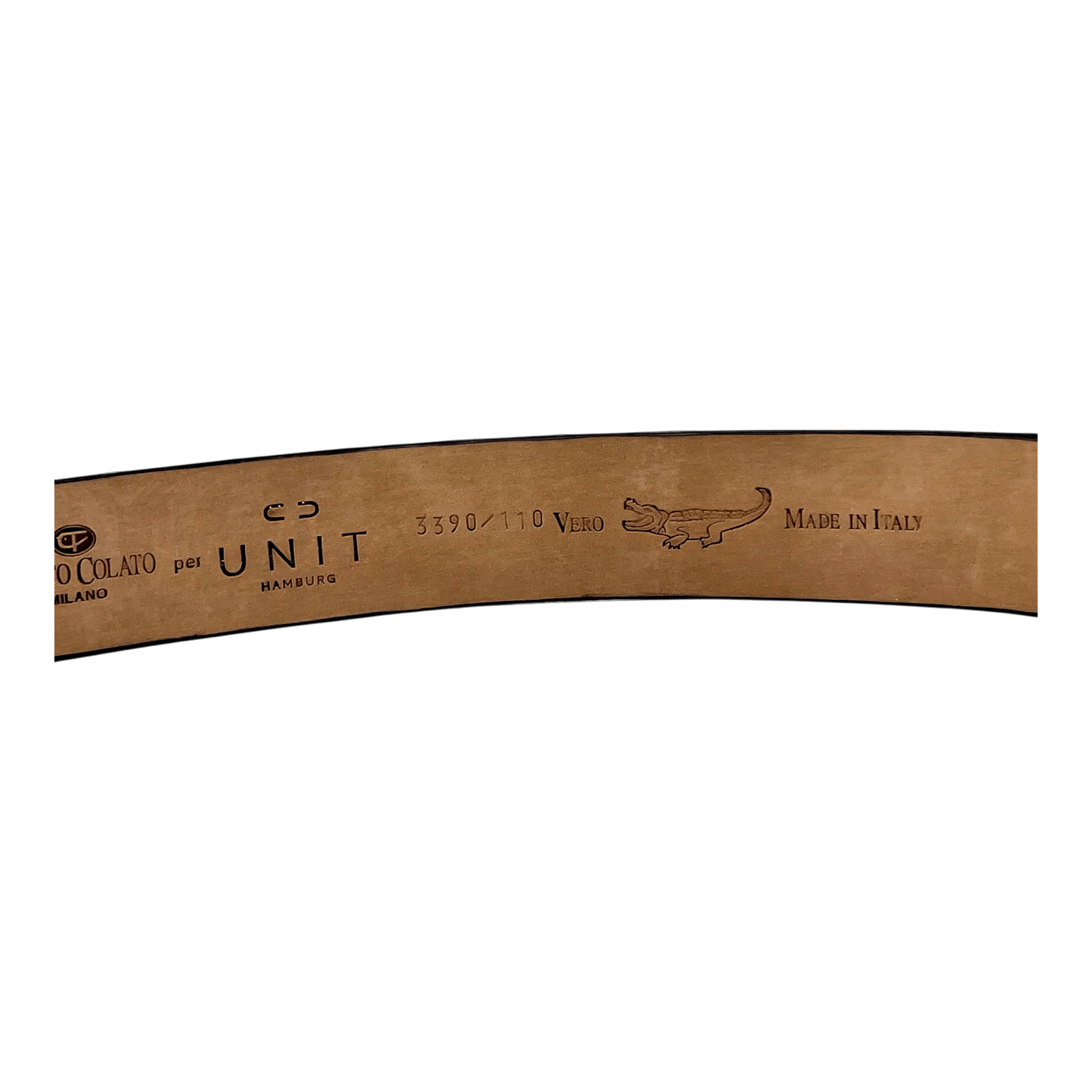 Fausto Colato, Gürtel Krokodilruecken, bordeaux - UNIT Hamburg