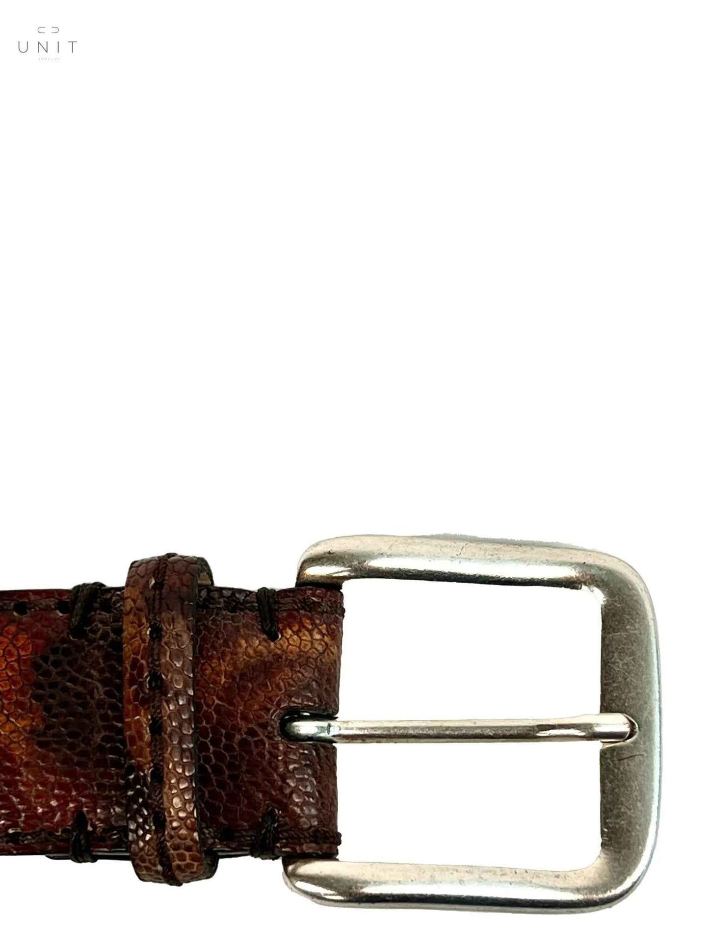 ファウスト・コラート、オーストリッチ・フット・ベルト、ヴィンテージ・ブラウン - UNIT Hamburg
