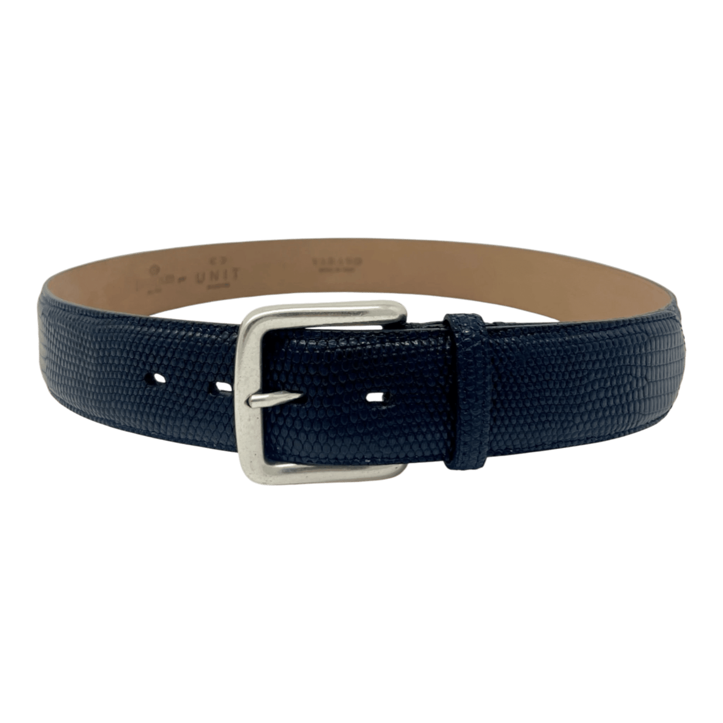 UNIT Hamburg - Fausto Colato Varano Gürtel – Waranleder, navy - Fausto Colato
