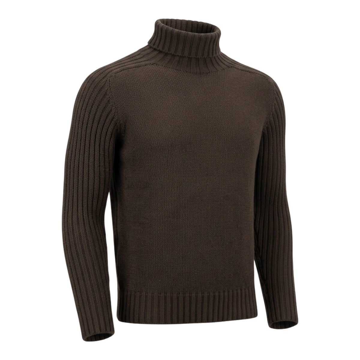 Gran Sasso, Rainwool Rollkragen, espresso braun