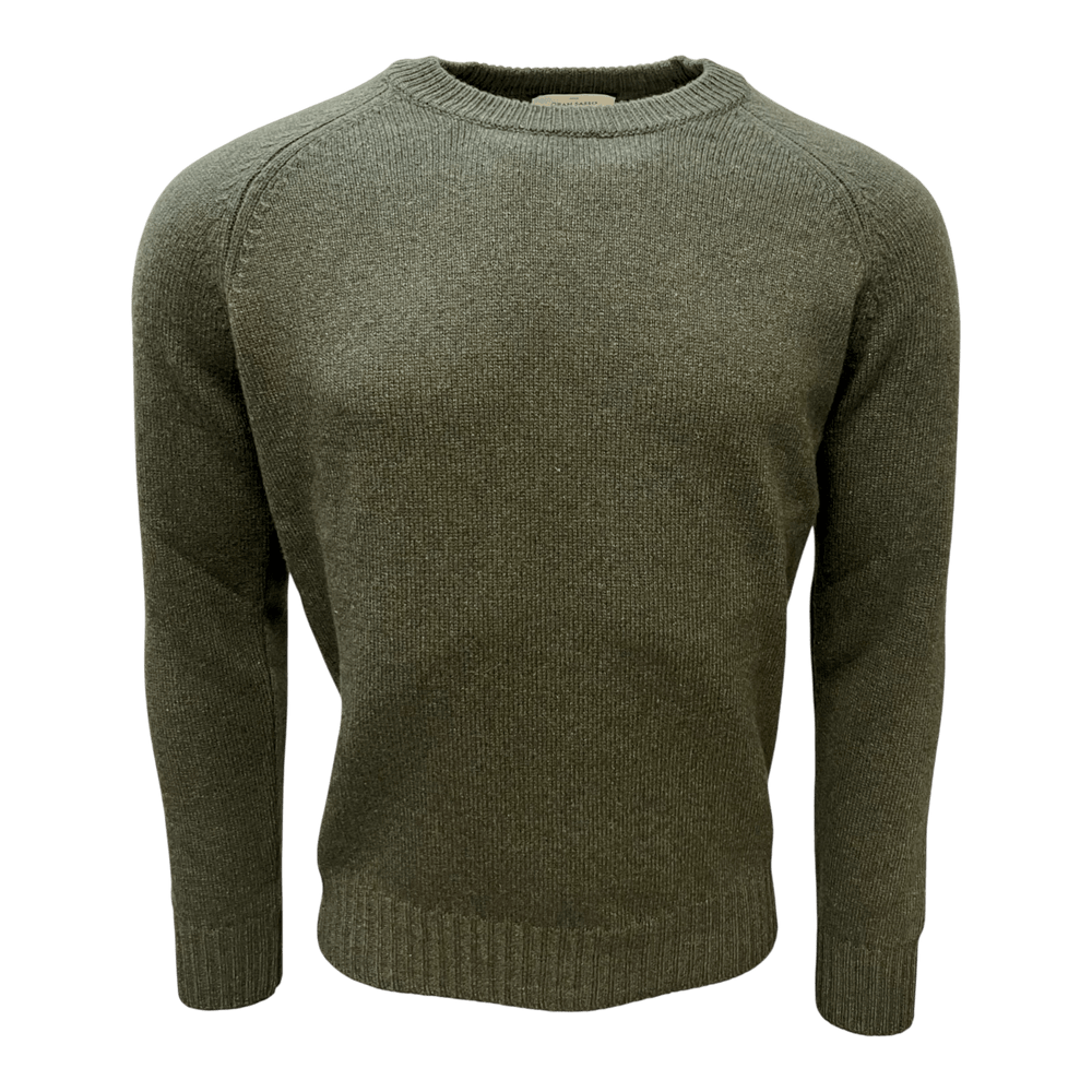 UNIT Hamburg - Gran Sasso, Kaschmir/Wolle, Rundhals; Raglan, oliv - Gran Sasso