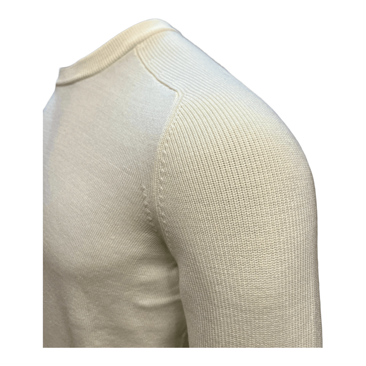 UNIT Hamburg - Gran Sasso, Rainwool, Feinstrick, Rundhals weiss - Gran Sasso