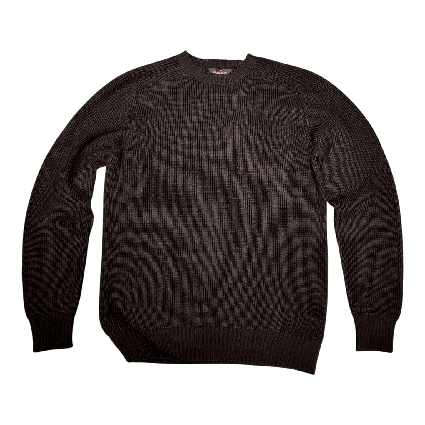 UNIT Hamburg - Gran Sasso, Rainwool Rundhalspullover, braun - Gran Sasso