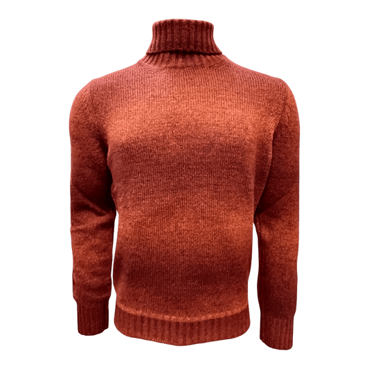 UNIT Hamburg - Gran Sasso dolcevita colore sfumato arancio-rosso | UNIT Hamburg - Gran Sasso