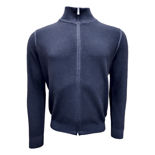UNIT Hamburg - Gran Sasso, Vintage Merino, Strickjacke, blau - Gran Sasso
