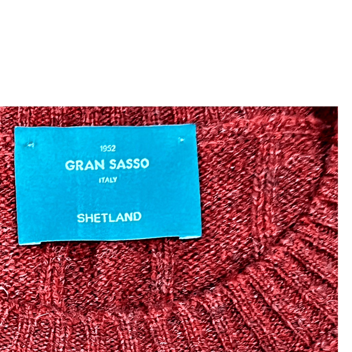 UNIT Hamburg - Gran Sasso,Shetland, Zopfstrick, Kaminrot - Gran Sasso