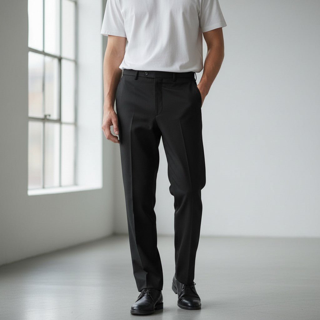 UNIT Hamburg - GTA, DAVIDE, Sommerhose mit Komfortbund, schwarz - GTA il Pantalone