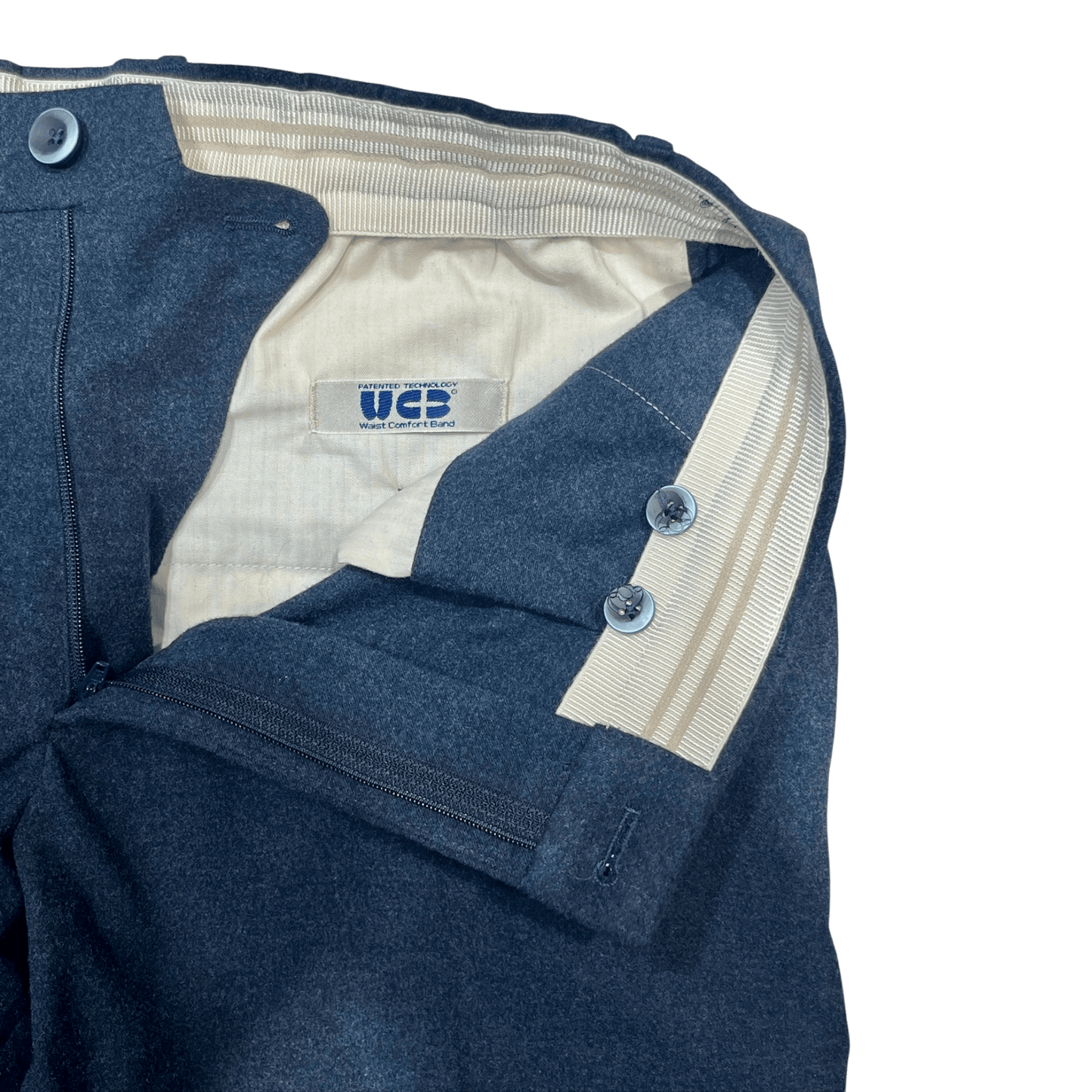 UNIT Hamburg - GTA il Pantalone, DAVIDE, Flanell Gabardine Hose, blau - GTA il Pantalone