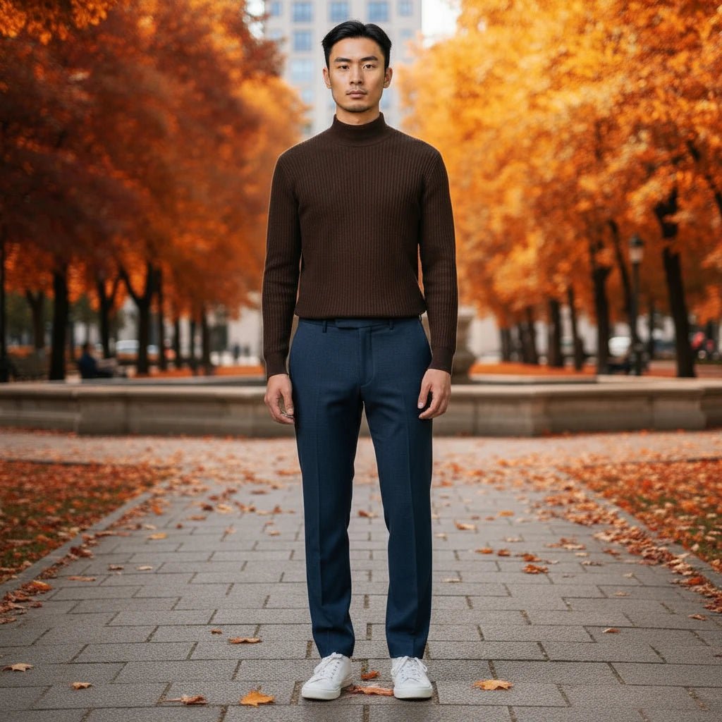 UNIT Hamburg - GTA il Pantalone, DAVIDE, Flanell Gabardine Hose, blau - GTA il Pantalone