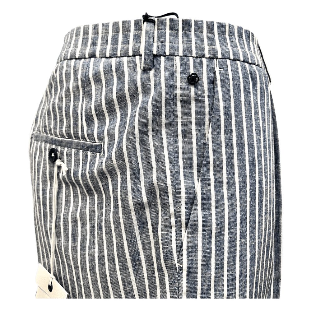 UNIT Hamburg - GTA il Pantalone, NEW PAUL Baumwolle mit Leinen, blau - GTA il Pantalone