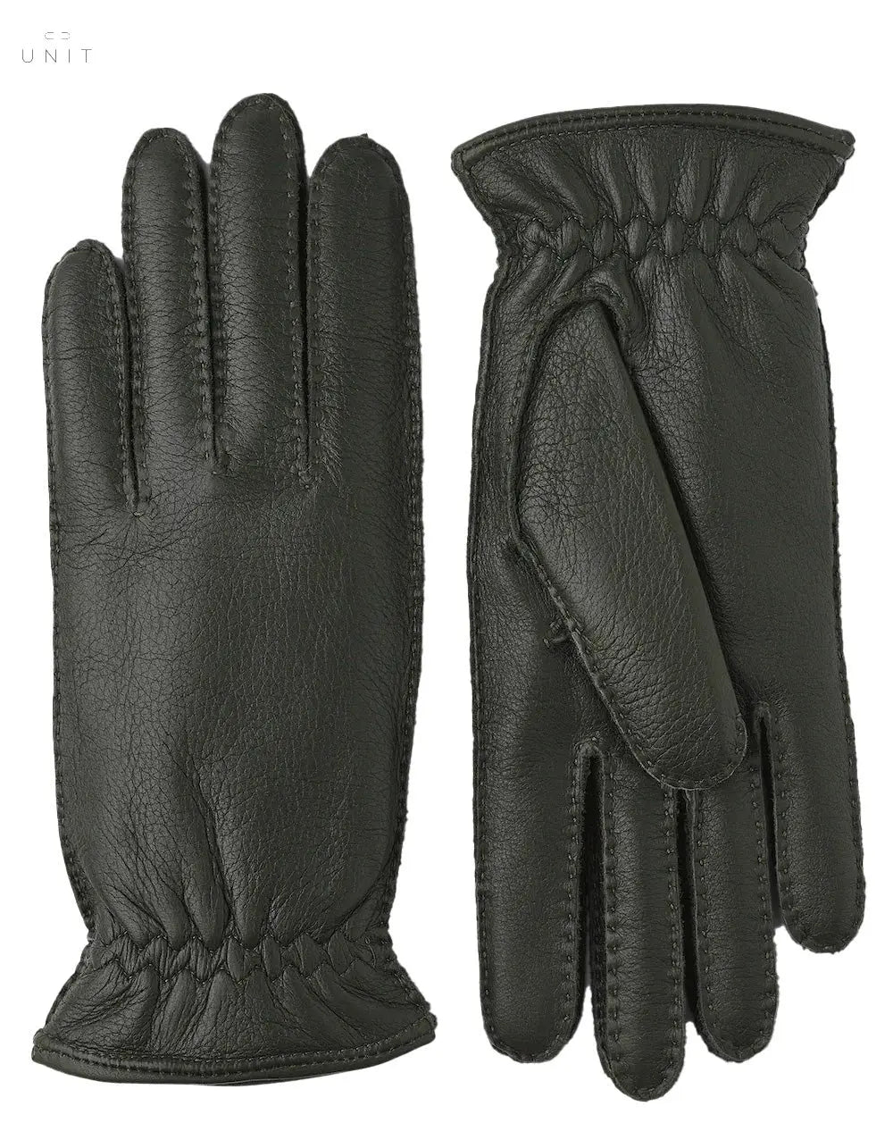 elchleder handschuhe Hestra, Montgomery, Elchleder Handschuh mit Cashmerefutter, waldgrün