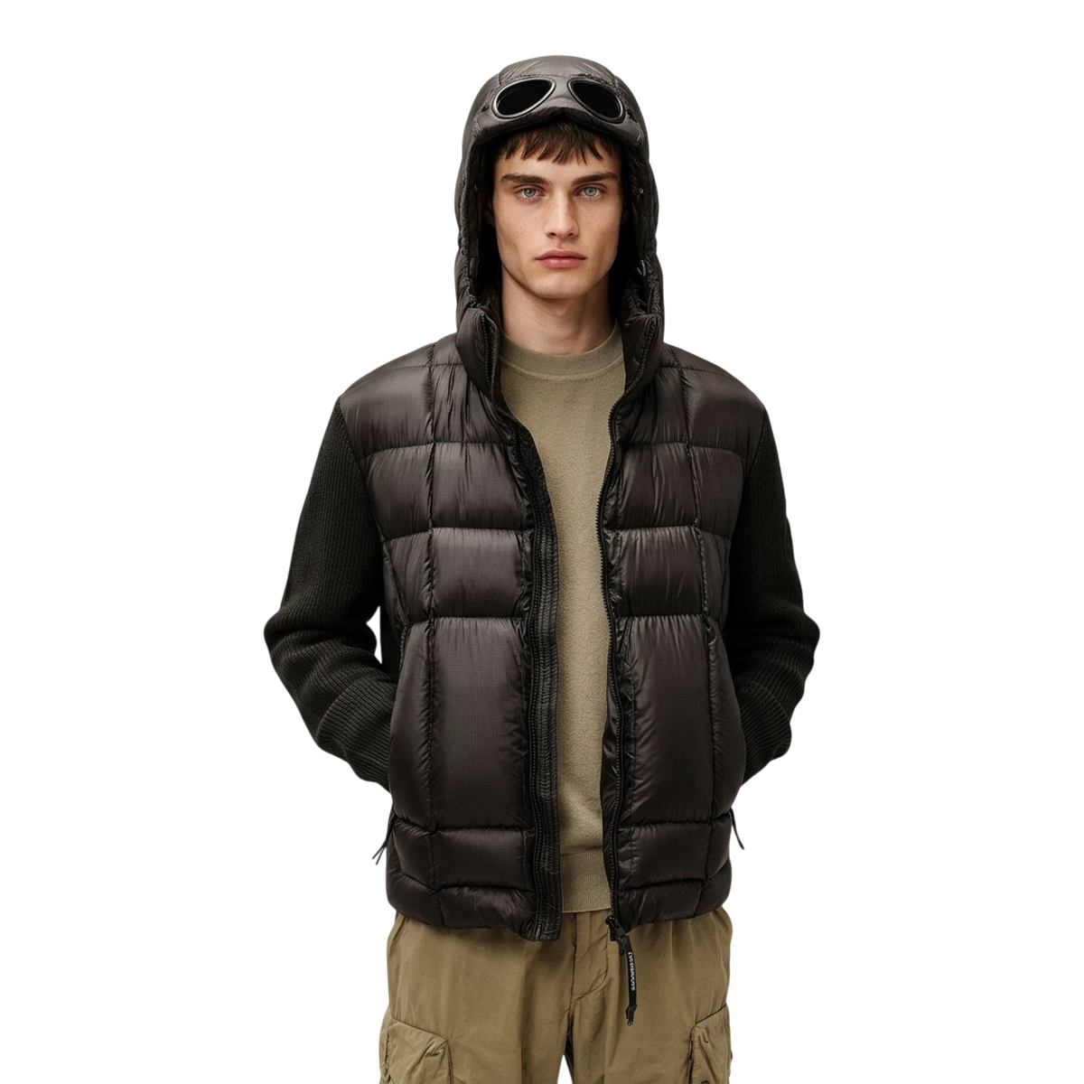 C.P. Company, D.D. Shell Merino Goggle Jacket, schwarz