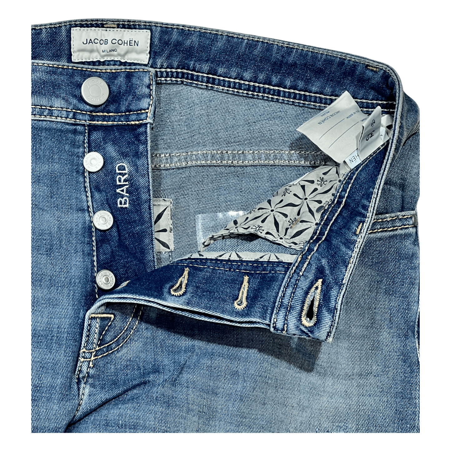 UNIT Hamburg - Jacob Cohën, Bard, vintage, sage label, medium blue - Jacob Cohën