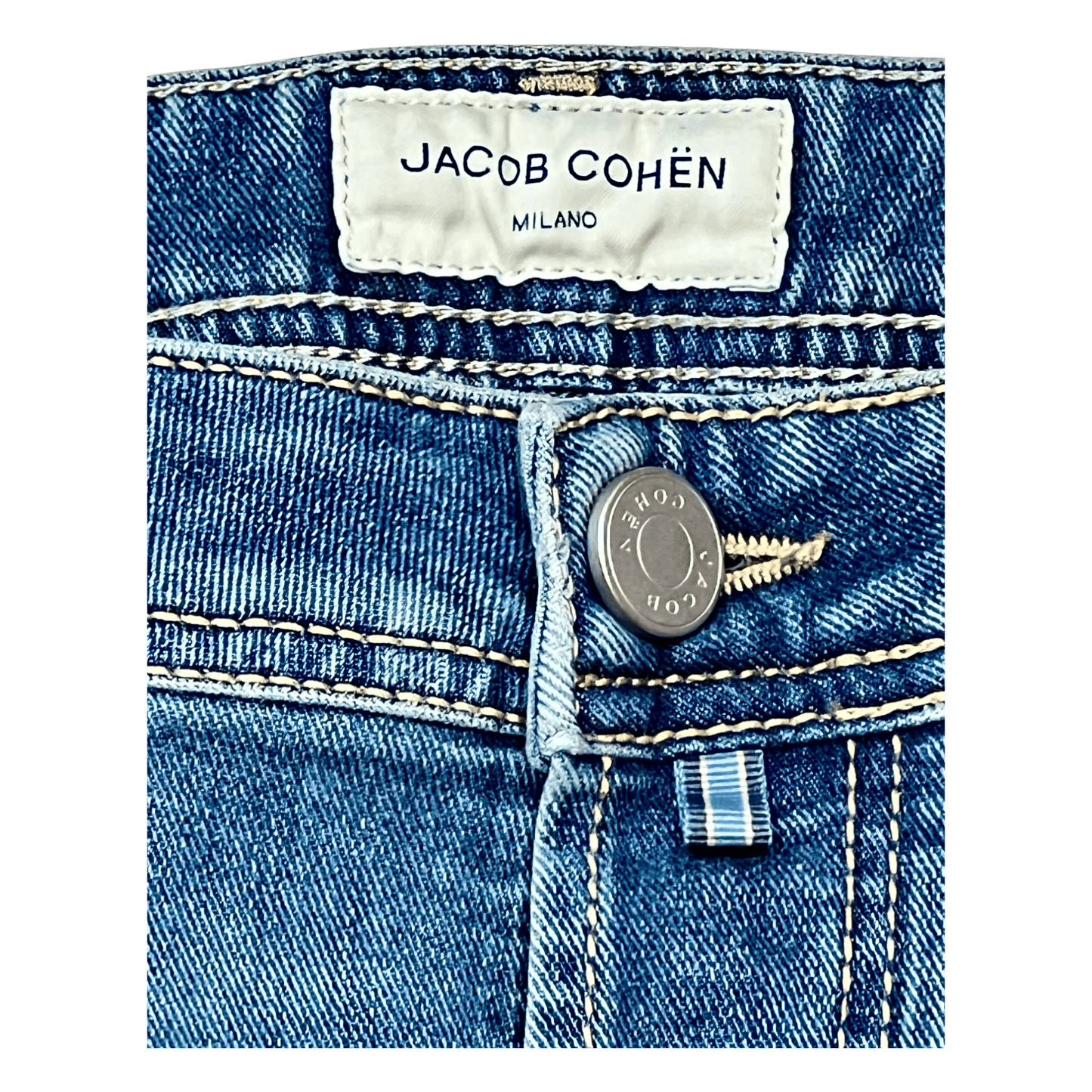 UNIT Hamburg - Jacob Cohën, Bard, vintage, sage label, medium blue - Jacob Cohën