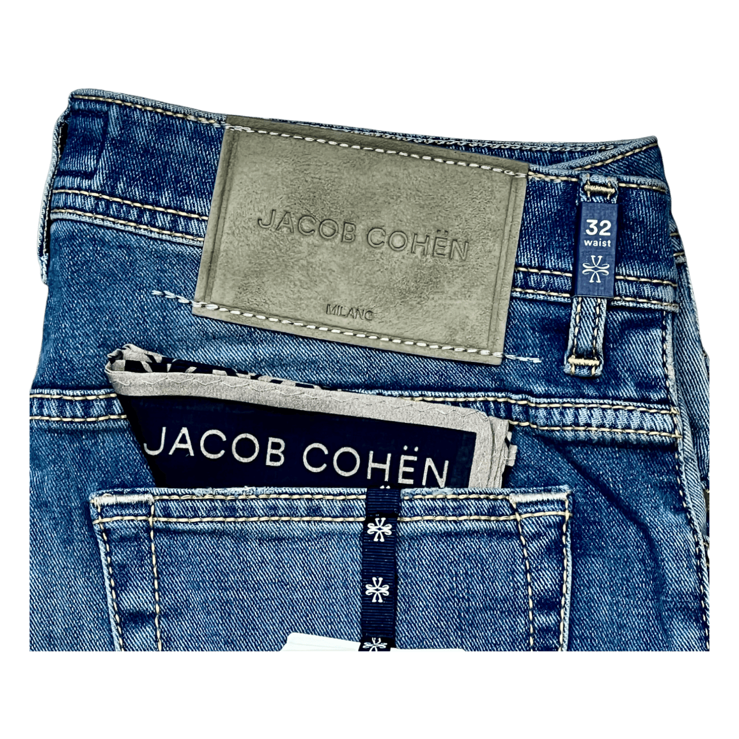 UNIT Hamburg - Jacob Cohën, Bard, vintage, sage label, medium blue - Jacob Cohën