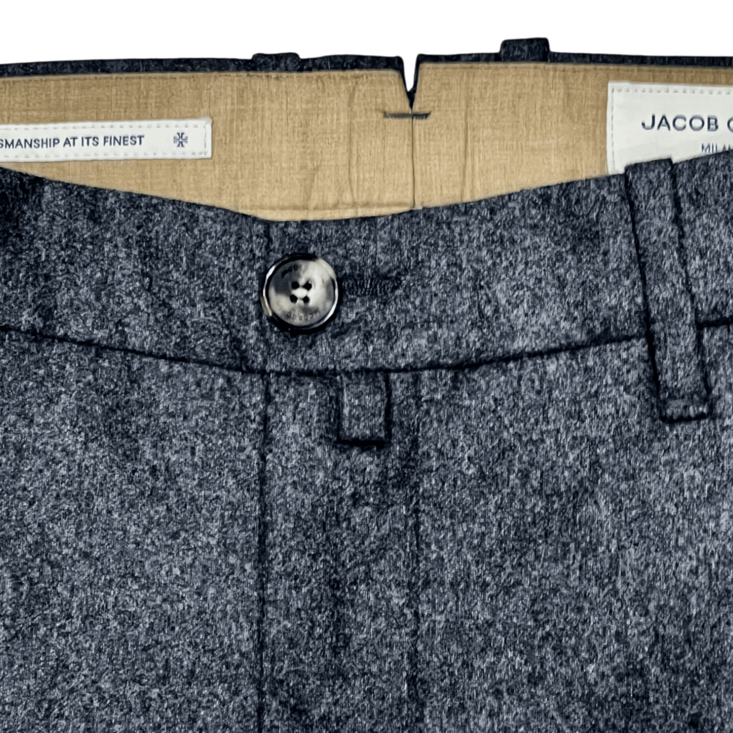 UNIT Hamburg - Jacob Cohën, BOBBY WOOL, melange dark grey - Jacob Cohën