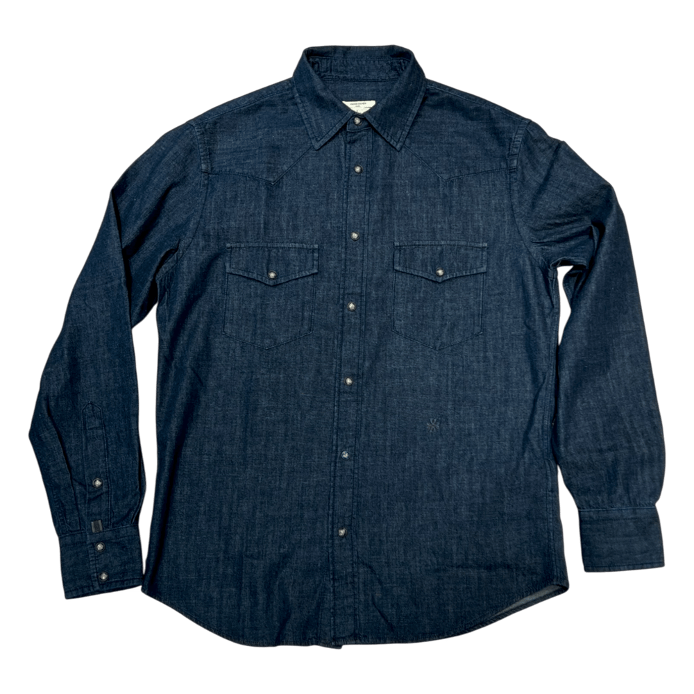 UNIT Hamburg - Jacob Cohën, Denim Westernshirt, one washed, dark blu - Jacob Cohën