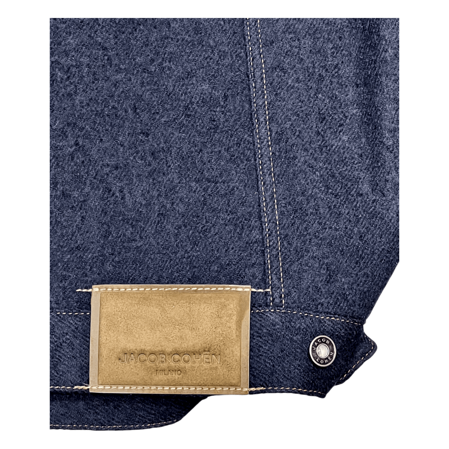 UNIT Hamburg - Jacob Cohën. Jeansjacke aus Wolle, dark navy - Jacob Cohën