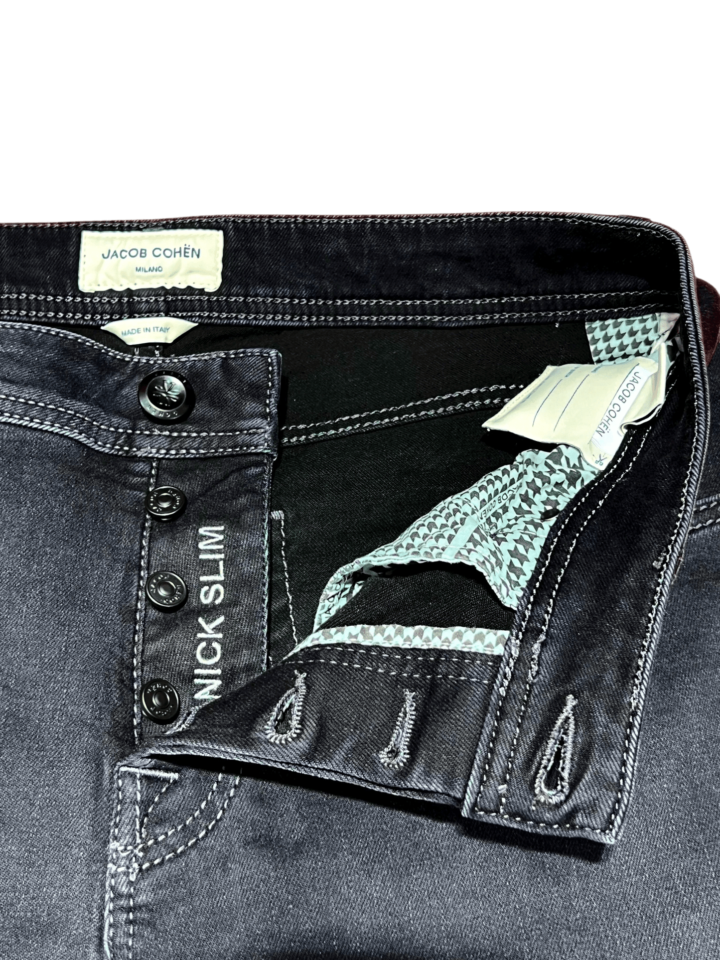 UNIT Hamburg - Jacob Cohën, NICK SLIM, black label, washed black - Jacob Cohën
