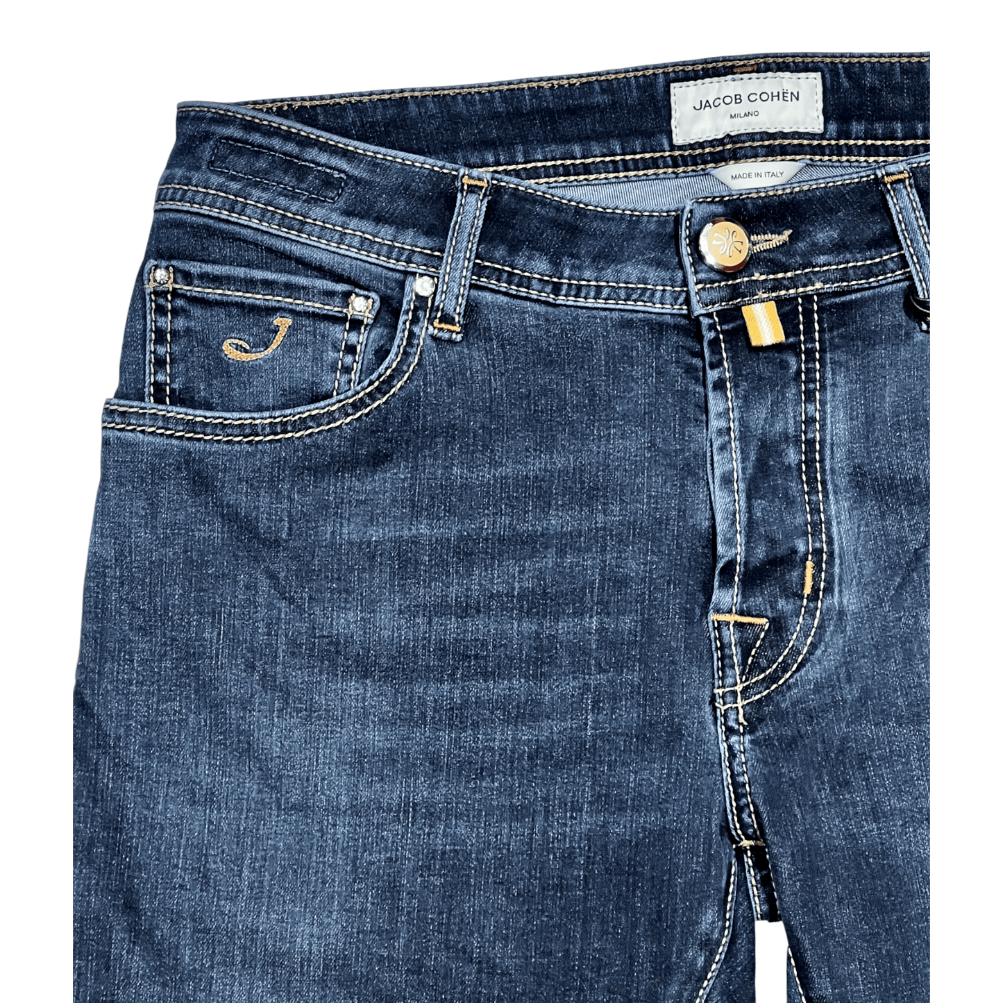 UNIT Hamburg - Jacob Cohën, Nick Slim, dunkleres blau, sand Label - Jacob Cohën