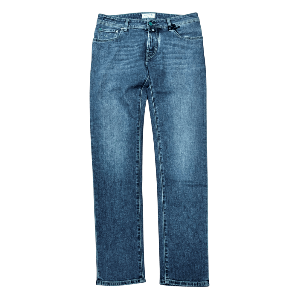 UNIT Hamburg - Jacob Cohën, Nick Slim, Label jade grün, midblu - Jacob Cohën