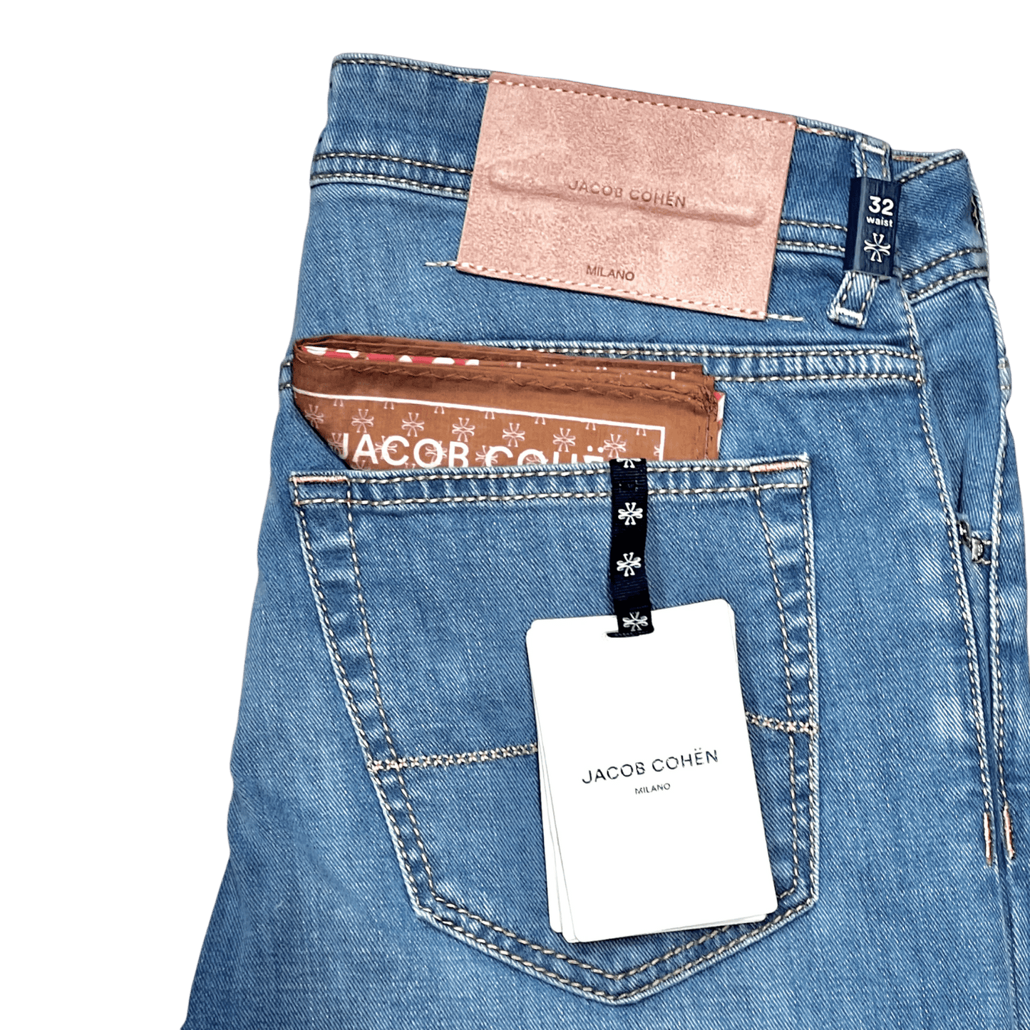 UNIT Hamburg - Jacob Cohën, Nick Slim, rosa Patch, hellblau - Jacob Cohën