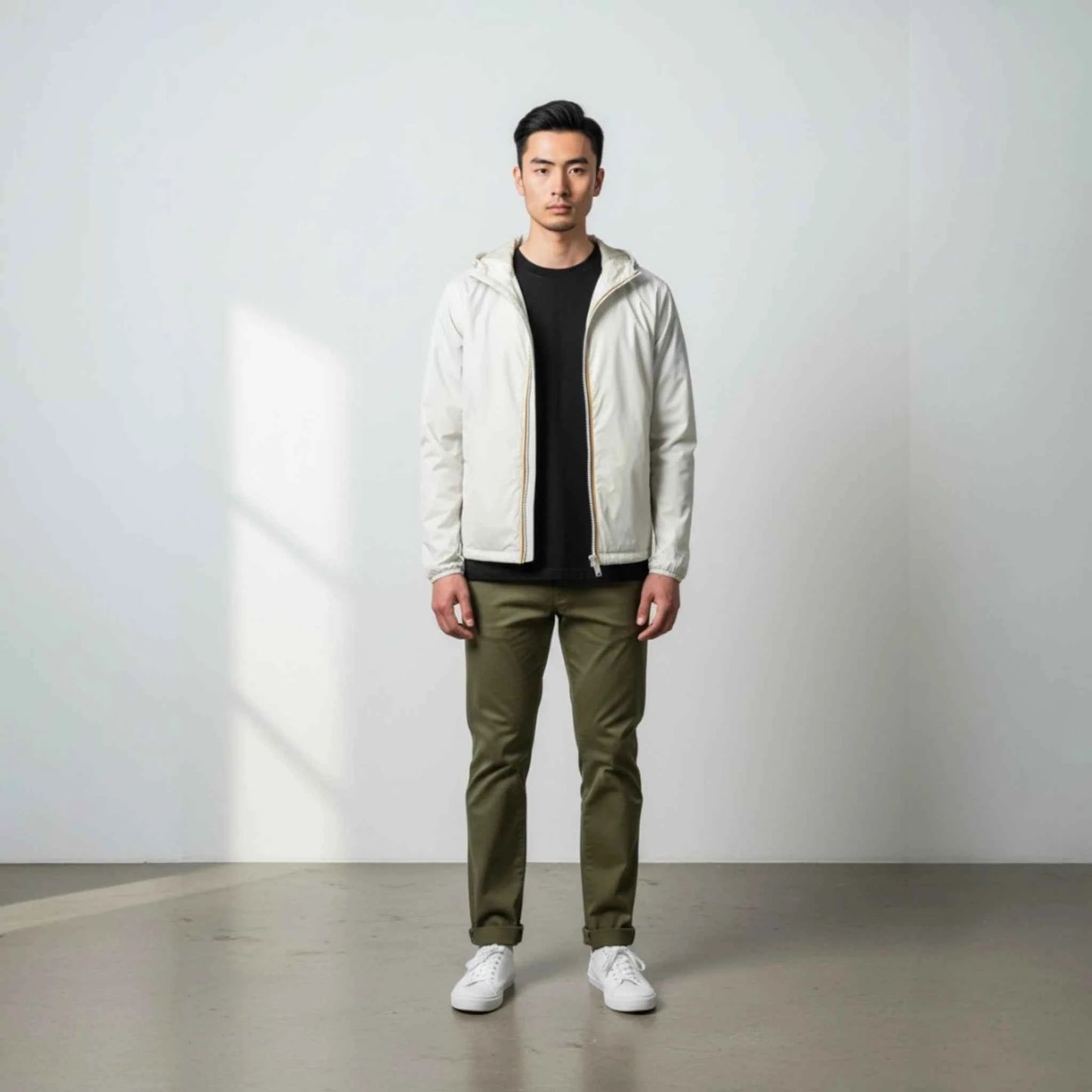 K‑Way Jake Plus.2 Reversible Jacke – Grün/Beige