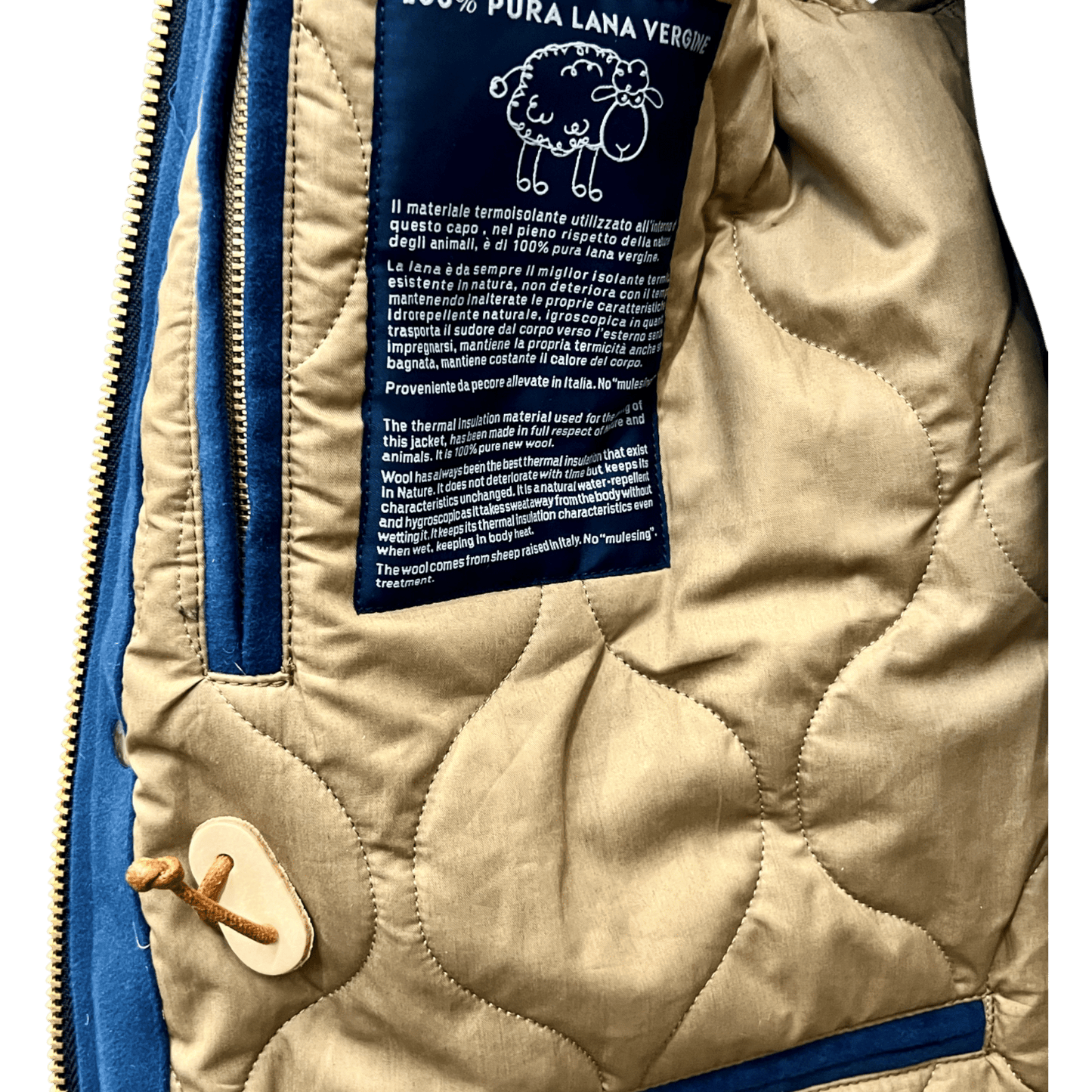 UNIT Hamburg - Manifattura Ceccarelli, Fisherman Parka – gewachste blaue Jacke aus Italien - Ceccarelli