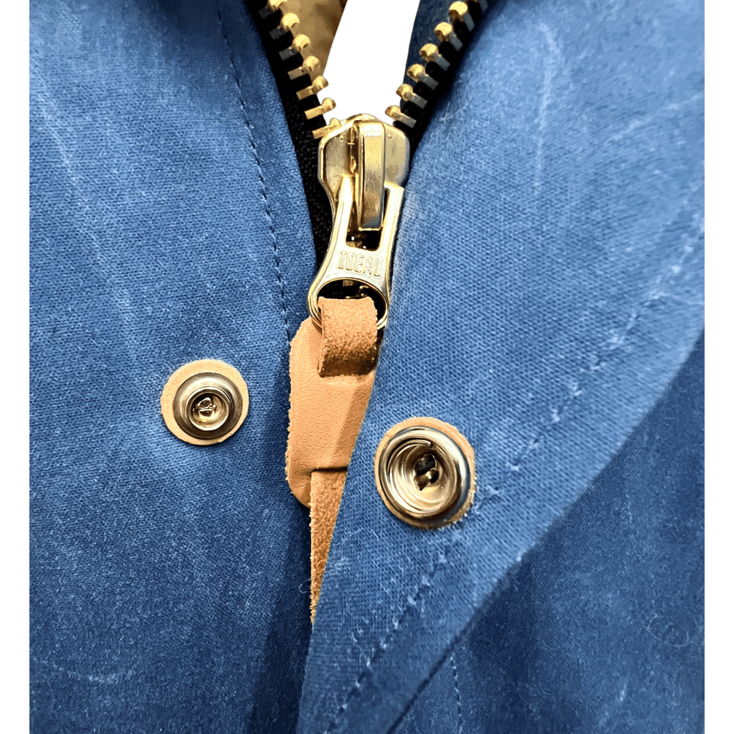 UNIT Hamburg - Manifattura Ceccarelli, Fisherman Parka – gewachste blaue Jacke aus Italien - Ceccarelli