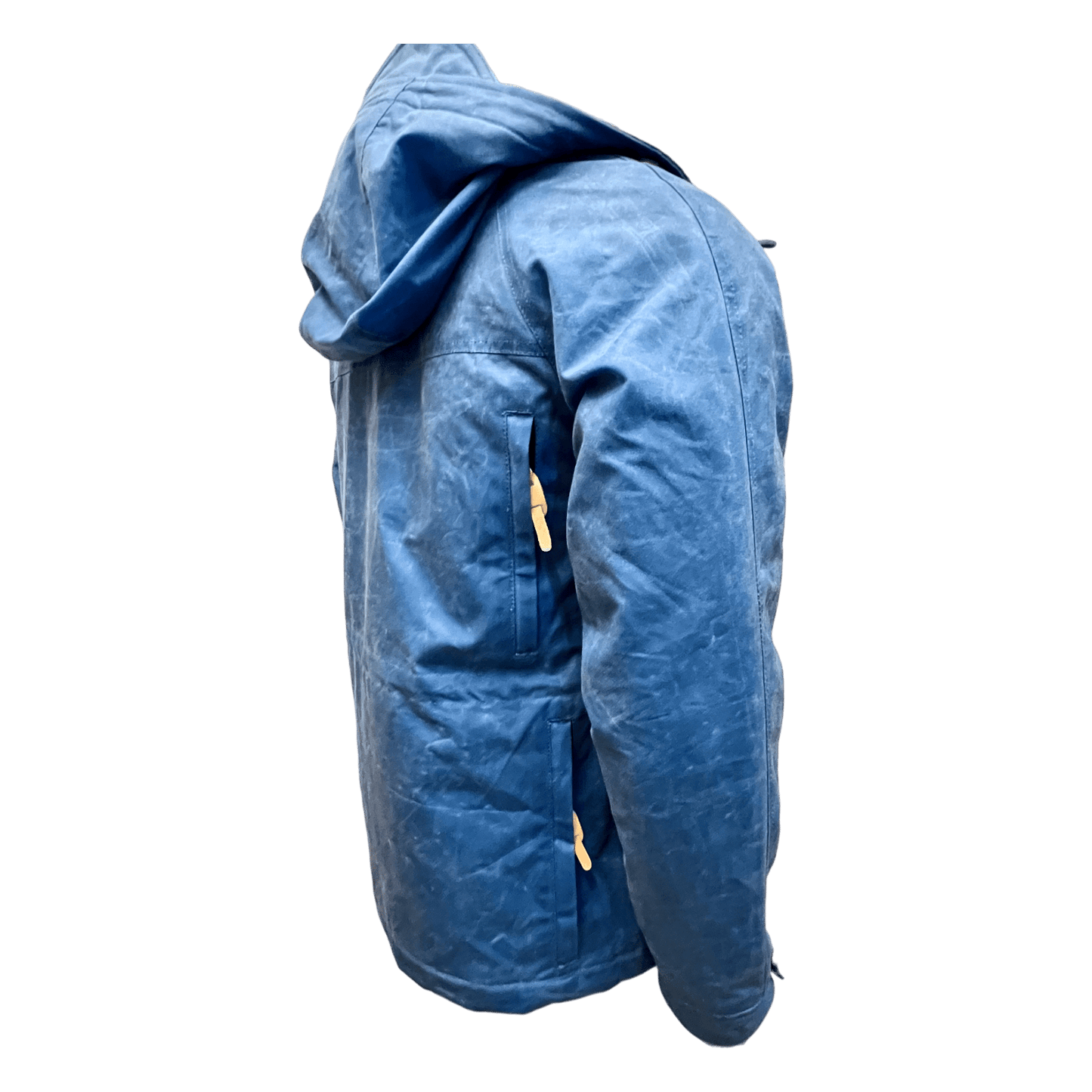 UNIT Hamburg - Manifattura Ceccarelli, Fisherman Parka – gewachste blaue Jacke aus Italien - Ceccarelli