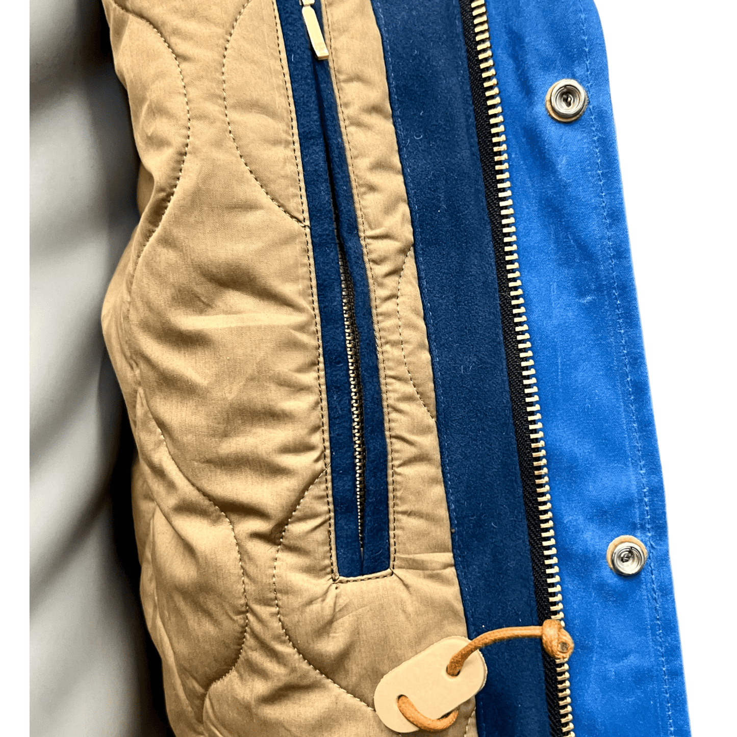 UNIT Hamburg - Manifattura Ceccarelli, Fisherman Parka – gewachste blaue Jacke aus Italien - Ceccarelli