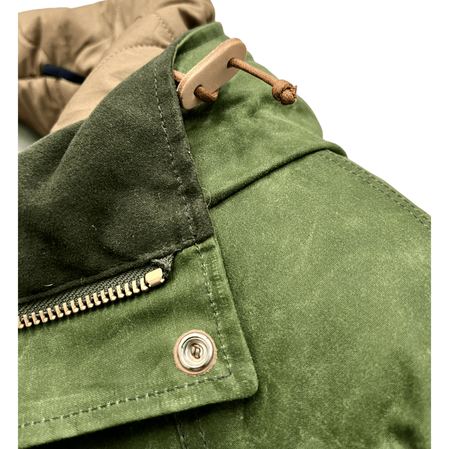 UNIT Hamburg - Manifattura Ceccarelli, Fisherman Parka – gewachste grüne Jacke aus Italien - Ceccarelli