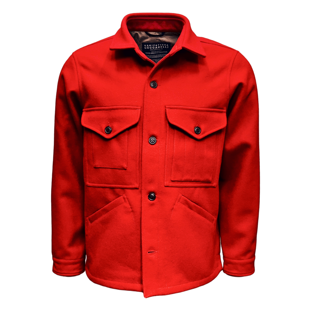 UNIT Hamburg - Manifattura Ceccarelli, Wolljacke, robbia - Manifattura Ceccarelli