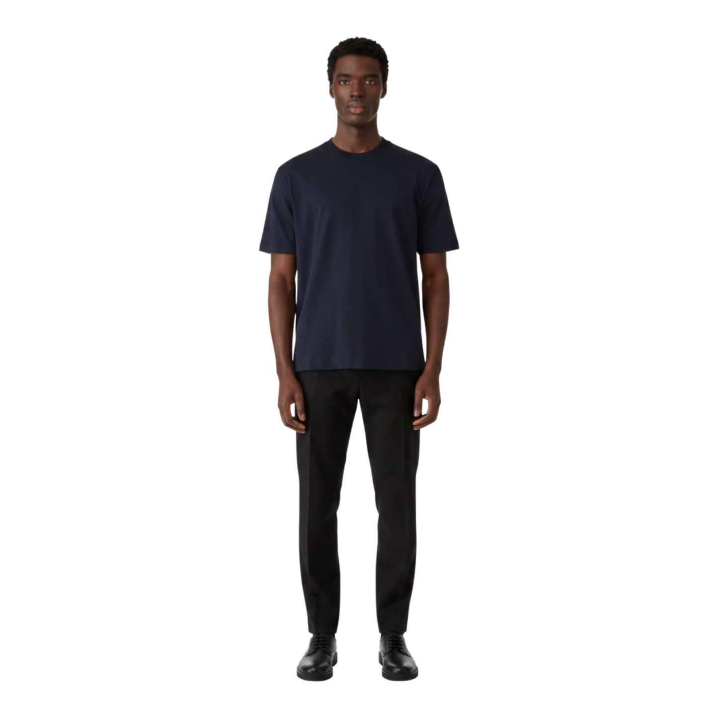 Sunspel schweres Supima T-Shirt Relaxed Fit, dark navy