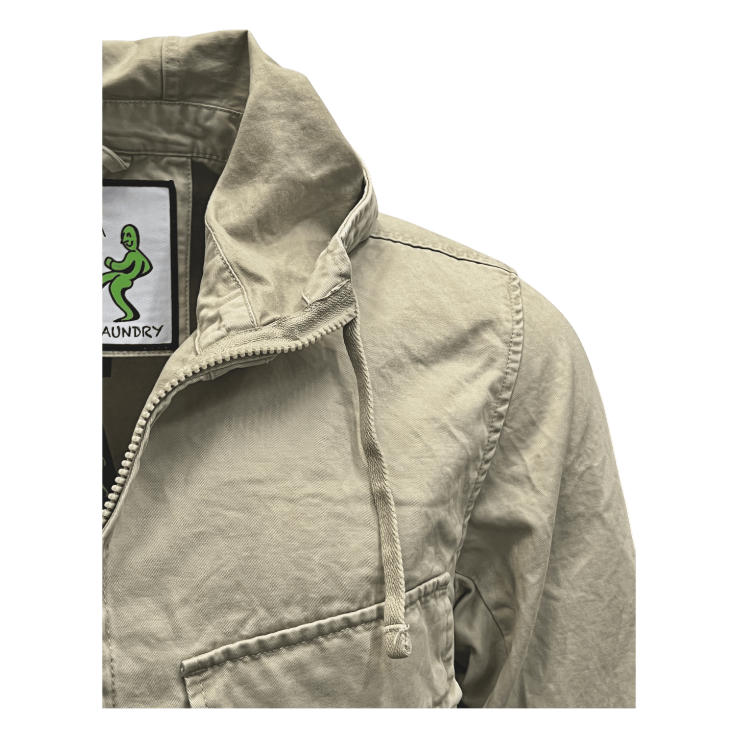 UNIT Hamburg - Never Laundry, Gabardine Baumwolle, Kapuzenjacke, sand - Never Laundry