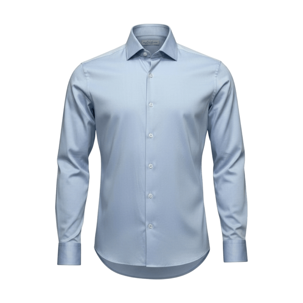 UNIT Hamburg - Never Laundry, Slim Fit, Baumwolle, uni, hellblau - Never Laundry