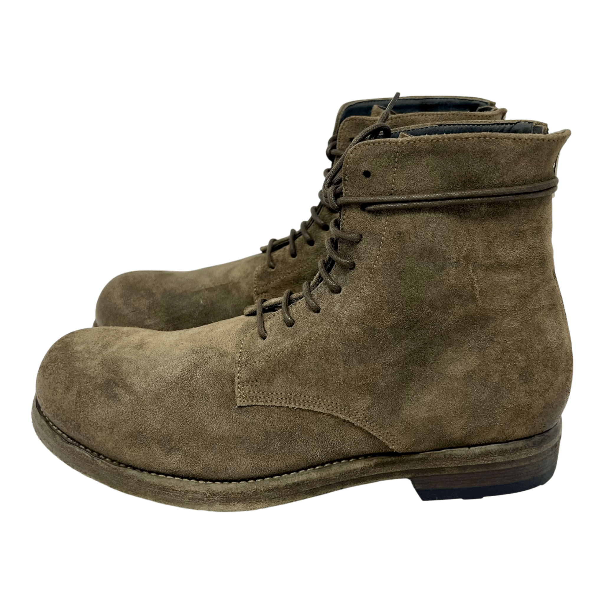 Officine Creative BULLA lace-up zip boot - suede leather | UNIT 