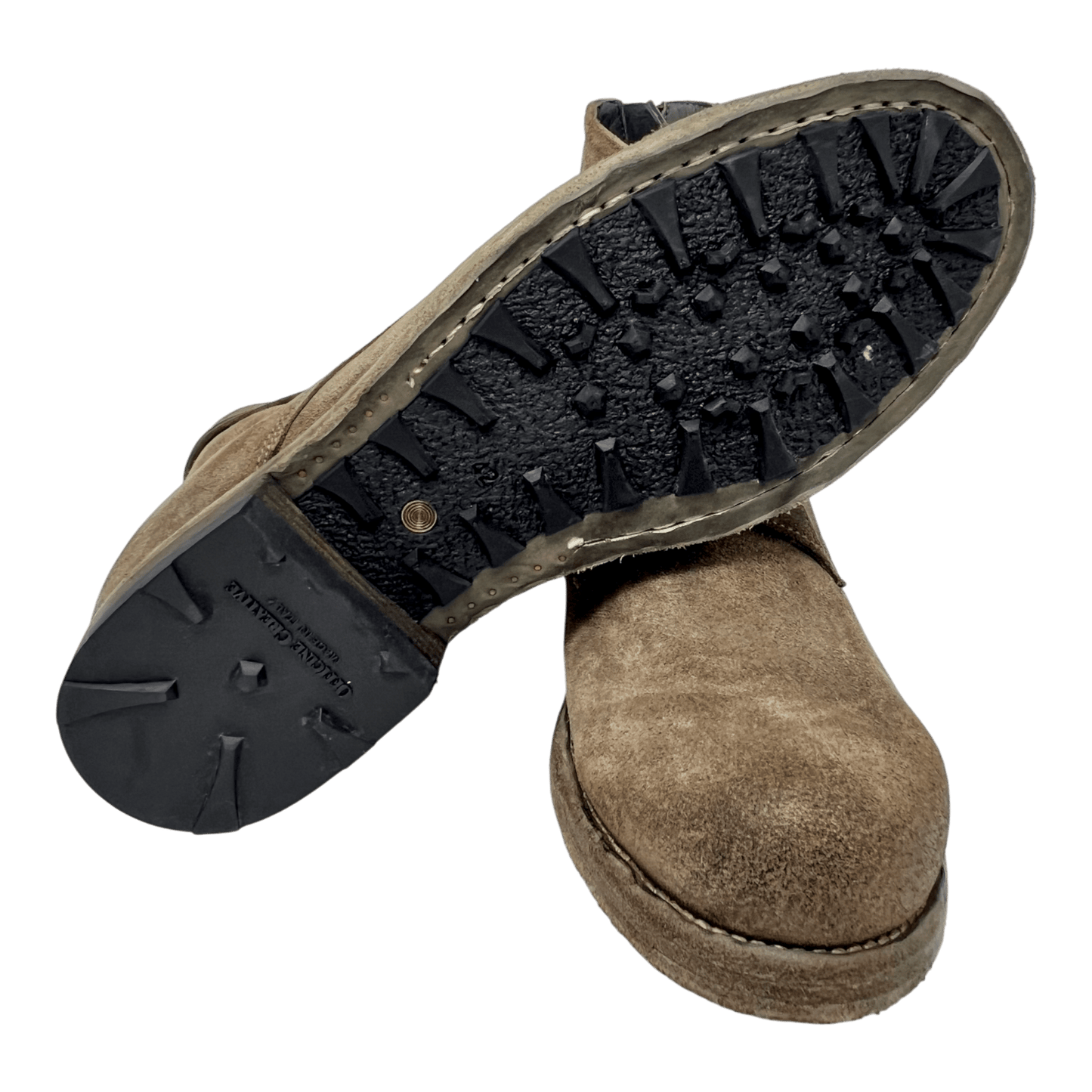 UNIT Hamburg - Officine Creative, BULLA, Schnür,Zip Boot – aus Rauleder, schlamm - Officine Creative
