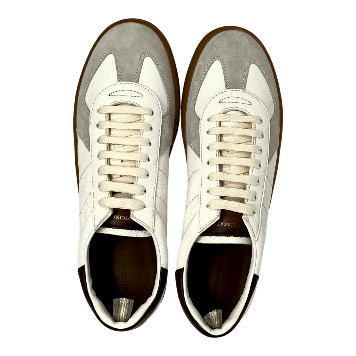 UNIT Hamburg - Officine Creative, MILITIA, ホワイトスニーカー, 鹿天然ゴム底 - Officine Creative