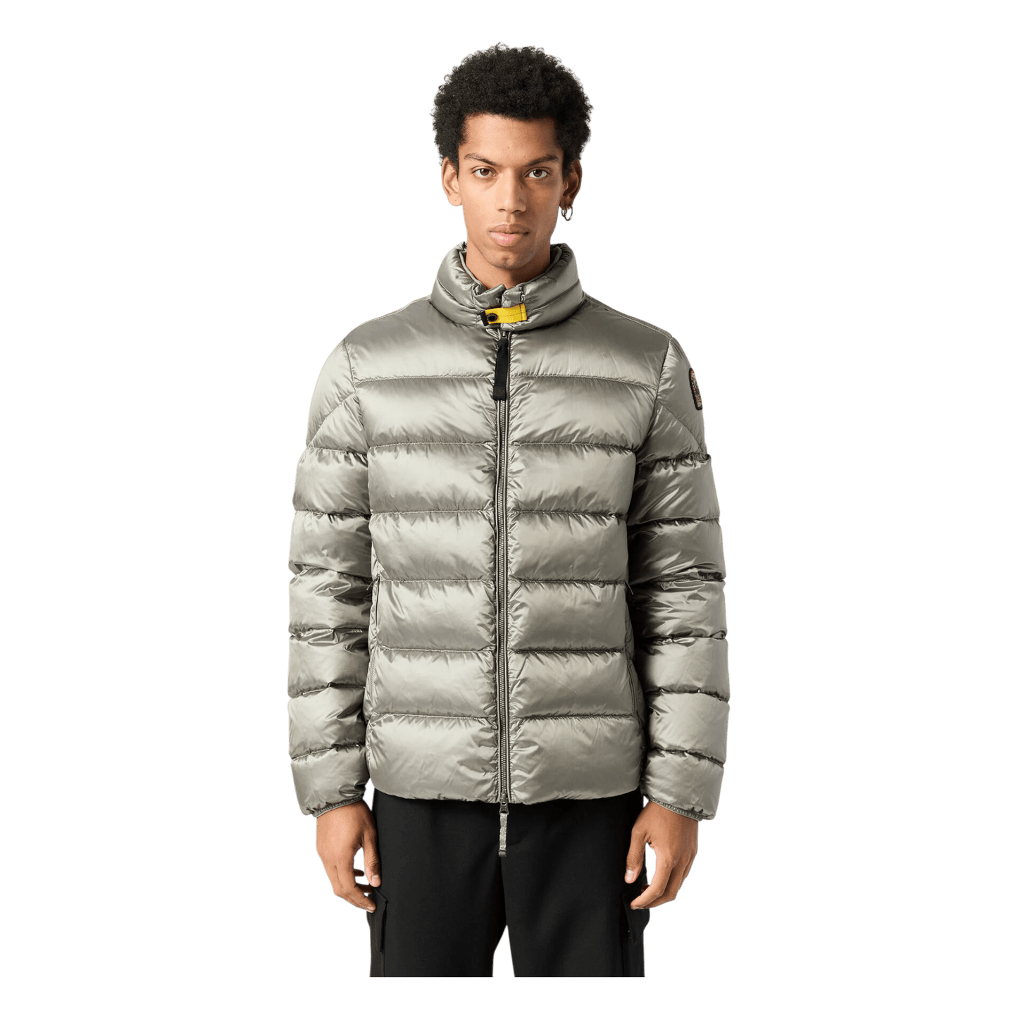 UNIT Hamburg - Parajumpers Dillon – Daunenjacke mit glänzendem Finish, grau mit salbei - Parajumpers